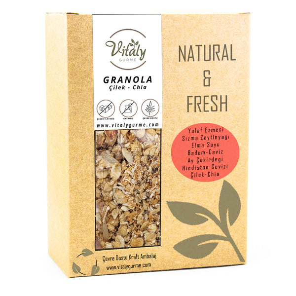 Doğal Katkısız GRANOLA ÇİLEK - CHİA 320g