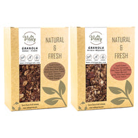 Doğal Katkısız GRANOLA KAKAO - FINDIK 320g ve KIRMIZI MEYVELER 320g 2li Set