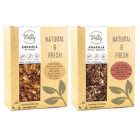 Doğal Katkısız GRANOLA YER FISTIĞI 320g ve KIRMIZI MEYVELER 320g 2li Set