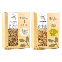 Doğal Katkısız GRANOLA HİNDİSTAN CEVİZİ - FINDIK 320g ve MUZ - CEVİZ 320g 2li Set
